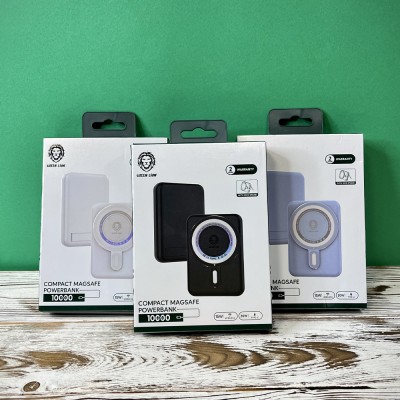پاور بانک گرین Green مگسیف 10000 mAh مدل GNMAGP با گارانتی