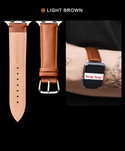 بند اپل واچ چرمی پولو Polo مدل Genuine Leather