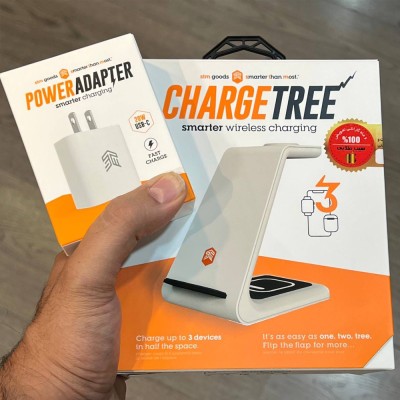 شارژر وایرلس اس تی ام STM 3 in 1 مدل Charge Tree به همراه شارژر 20 وات با گارانتی