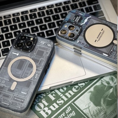 قاب مگسیف MagSafe یانگ کیت YOUNGKIT مدل طرح دار