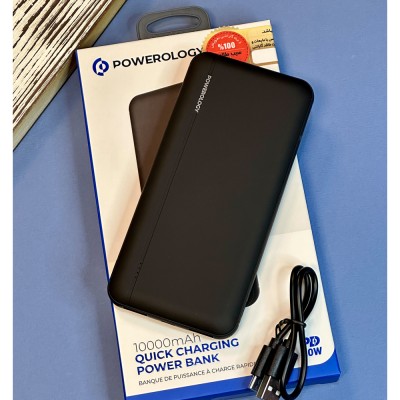 پاور بانک Power Bank پاورولوژی POWEROLOGY مدل 10000 mAh مدل PPBCHA14 با گارانتی