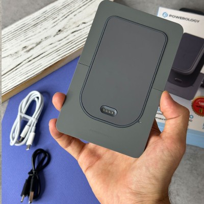 پاور بانک Power Bank و استند وایرلس پاورولوژی POWEROLOGY مدل 10000 mAh مدل PPBCHA21GY با گارانتی