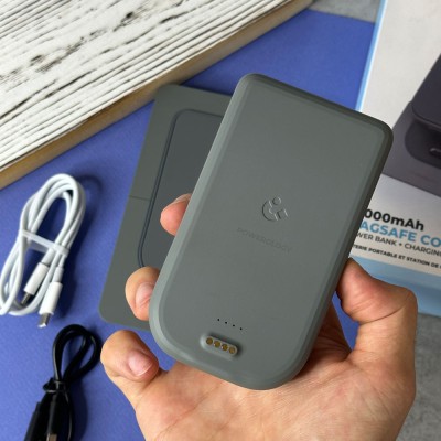 پاور بانک Power Bank و استند وایرلس پاورولوژی POWEROLOGY مدل 10000 mAh مدل PPBCHA21GY با گارانتی