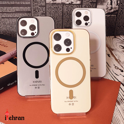 قاب شفاف ایکس لول X-LEVEL دارای MagSafe l مدل SPARKLING